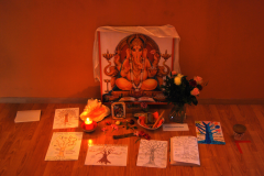 Alberi della Vita all'altare di Ganesha