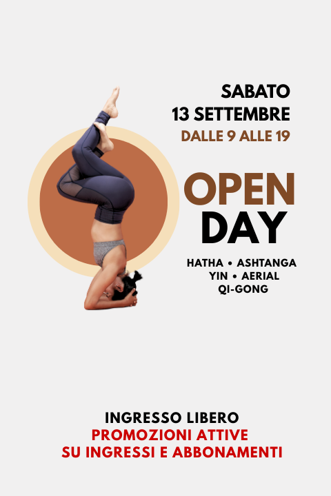 Open Day 2025 - Yoga a Rimini | Hatha, Ashtanga, Yin, Aerial, No gravity, Qi Gong